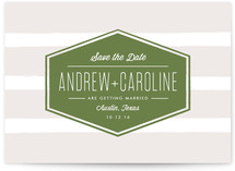 Badge Save the Date Cards