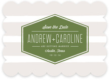 Badge Save the Date Cards