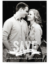 Banner Overlay Save the Date Cards