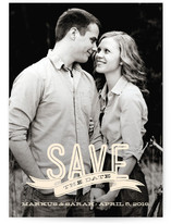Banner Overlay Save the Date Cards
