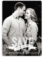 Banner Overlay Save the Date Cards