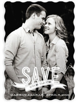 Banner Overlay Save the Date Cards