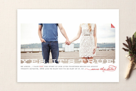 Yes, It's True Save the Date Cards