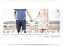 Yes, It's True Save the Date Cards
