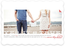 Yes, It's True Save the Date Cards