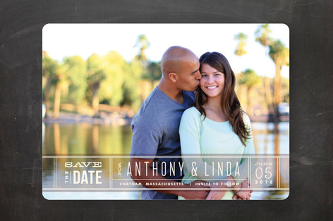 Silver Screen Save the Date Cards