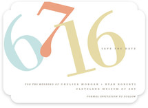 Numbers Save the Date Cards