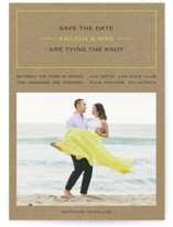 Vintage Kraft Save the Date Cards
