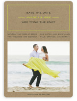 Vintage Kraft Save the Date Cards