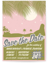 Retro Hawaii Save the Date Cards