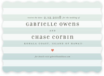 Ombre Stripes Save the Date Cards