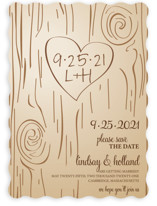 Fall Carving Save the Date Cards