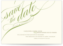 Winter Flourish Save the Date Cards