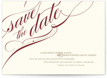 Winter Flourish Save the Date Cards