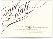 Winter Flourish Save the Date Cards