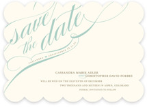 Winter Flourish Save the Date Cards