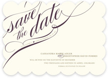 Winter Flourish Save the Date Cards