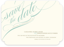 Winter Flourish Save the Date Cards