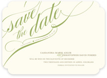 Winter Flourish Save the Date Cards