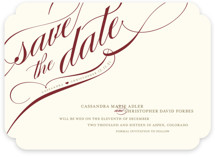 Winter Flourish Save the Date Cards