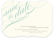 Winter Flourish Save the Date Cards