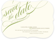Winter Flourish Save the Date Cards