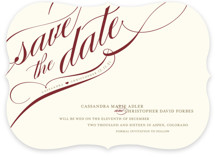 Winter Flourish Save the Date Cards