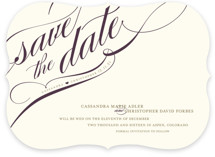 Winter Flourish Save the Date Cards