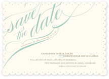 Winter Flourish Save the Date Cards