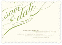 Winter Flourish Save the Date Cards