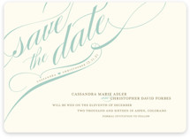 Winter Flourish Save the Date Cards