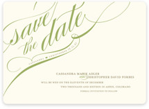 Winter Flourish Save the Date Cards