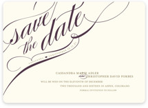 Winter Flourish Save the Date Cards