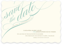 Winter Flourish Save the Date Cards