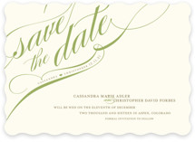 Winter Flourish Save the Date Cards