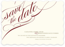 Winter Flourish Save the Date Cards