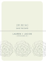 Wavy Flowers Save the Date Cards, by stacey day