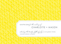Diamond Pattern Save the Date Cards, by stacey day