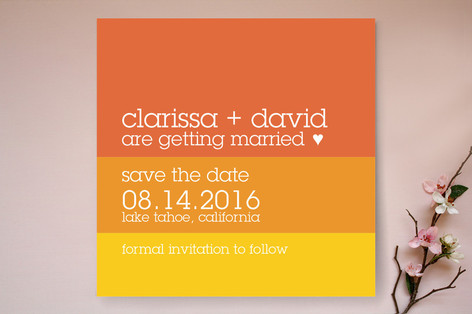 Summer Sun Save the Date Cards