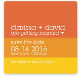 Summer Sun Save the Date Cards