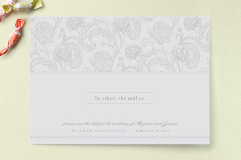 Winter Stitch Save the Date Cards