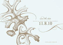 Falling Leaves Save the Date Cards, by pottsdesign
