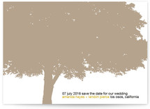 Under a Canopy of Falling Leaves Save the Date Cards