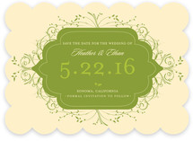 Flourishing Save the Date Cards