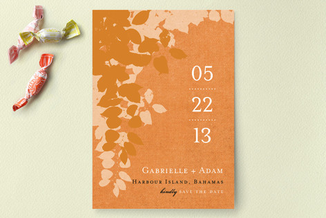 Autumn Leaves Save the Date Cards