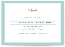 Classic Prep Save the Date Cards
