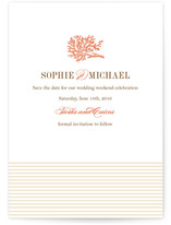 Coral Save the Date Cards