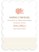 Coral Save the Date Cards