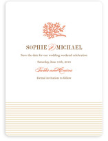 Coral Save the Date Cards