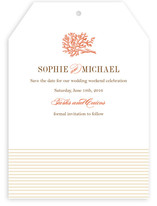 Coral Save the Date Cards